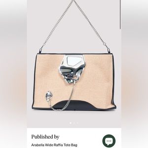 Published By- Arabella Raffia Tote NWT
